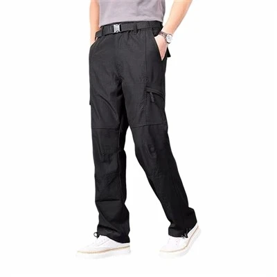 Pantaloni utili con elastico in vita