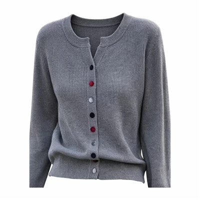 Cardigan in maglia aperto sul davanti