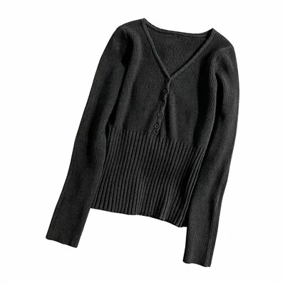 Pullover in maglia-con scollo a V